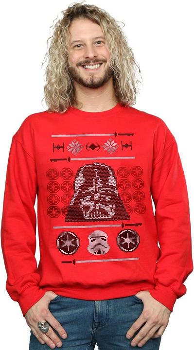 Produktbild Star Wars Christmas Vader Head Fair Isle Sweatshirt (M)