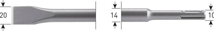 Actual product image Rotec Chisel (20 mm)