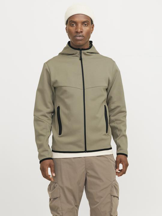 Immagine prodotto Jack & Jones Pullover monocolore con cappuccio e zip Giacca con cappuccio (S)