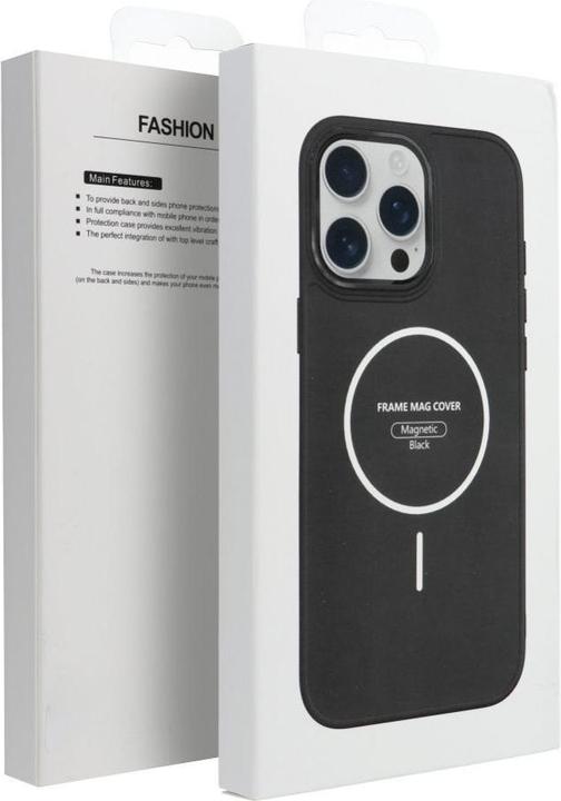 Produktbild 4Kom Back panel cover OEM FRAME MAG COVER Case compatible with MagSafe for IPHONE 12 MINI black (Apple iPhone 12 mini)
