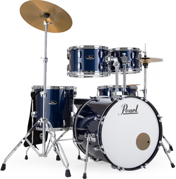 Pearl Roadshow 20 Inch Royal Blue Metallic Drumset