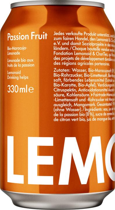 Image du produit Lemonaid Bio-Maracuja-Limonade (12 x 33 cl)