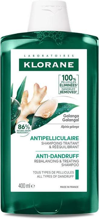 Actual product image Klorane Hair Shampoo Rebalancing With Galangal 400ml (Liquid shampoo, 400 ml)