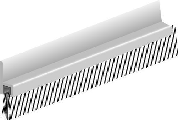Produktbild Ellen Bürstendichtung L.1000mm B.7mm Gesamt-H.30mm m.strapazierfähiger Bürs.