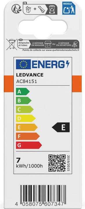 Energie-Label Osram Led Special T Slim (E27, 7.30 W, 806 lm, 1 x, E)
