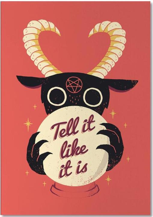 Image du produit Juniqe Tell It Like It Is - Humour (A4, Pointillés)