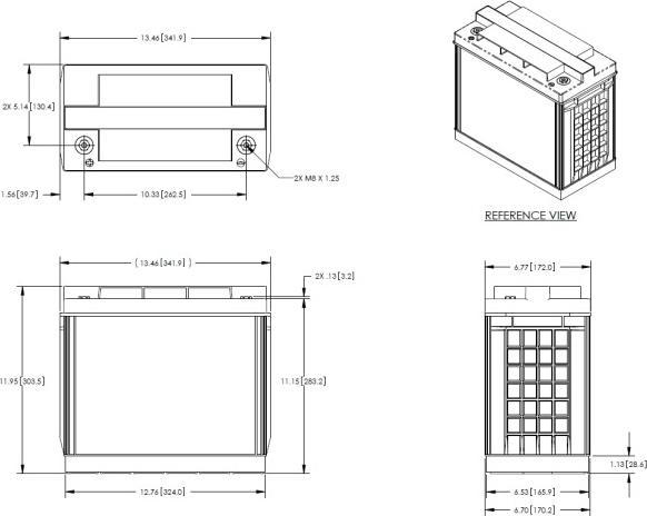 Actual product image Lifeline GPL-30HT (12 V, 150 Ah)