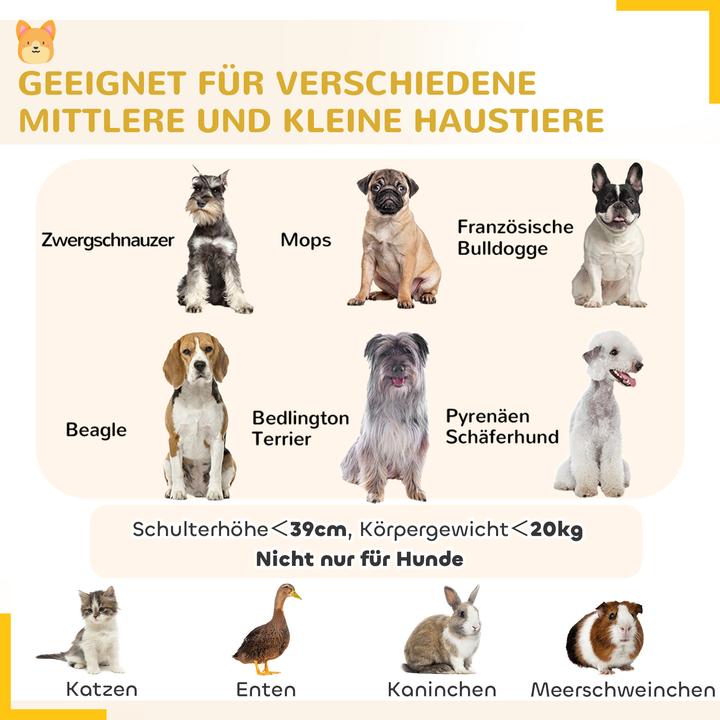 Produktbild PawHut Welpenauslauf Stahl, Polyester Schwarz