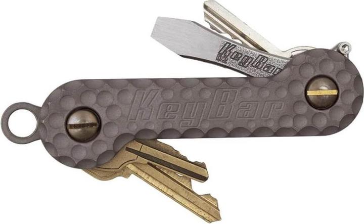Actual product image KeyBar Cratered Titanium