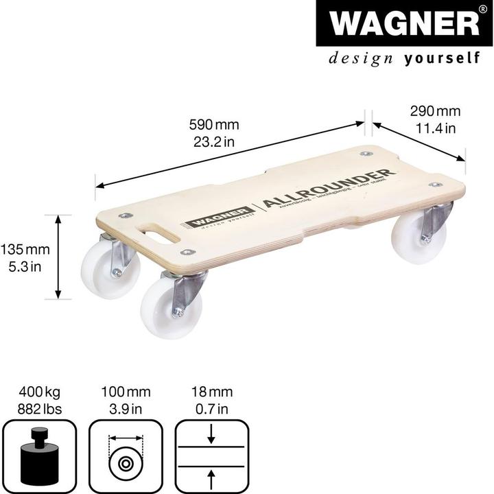 Produktbild Wagner System Transportroller (400 kg)