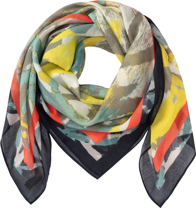 Actual product image Camel Active Square fashion scarf made from a fine cotton-modal blend