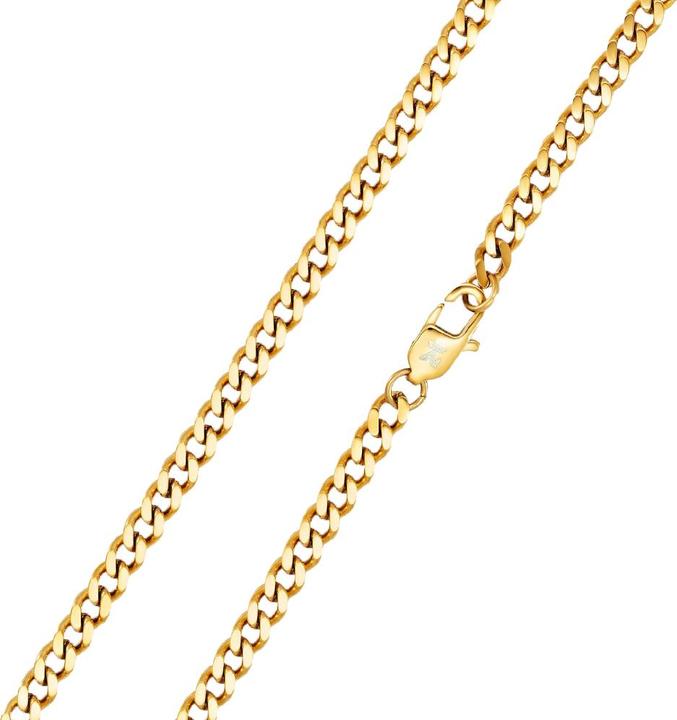 Produktbild K12 - Gold Cuban Chain - 6 mm (ohne Messing, Chirurgenstahl 316L)