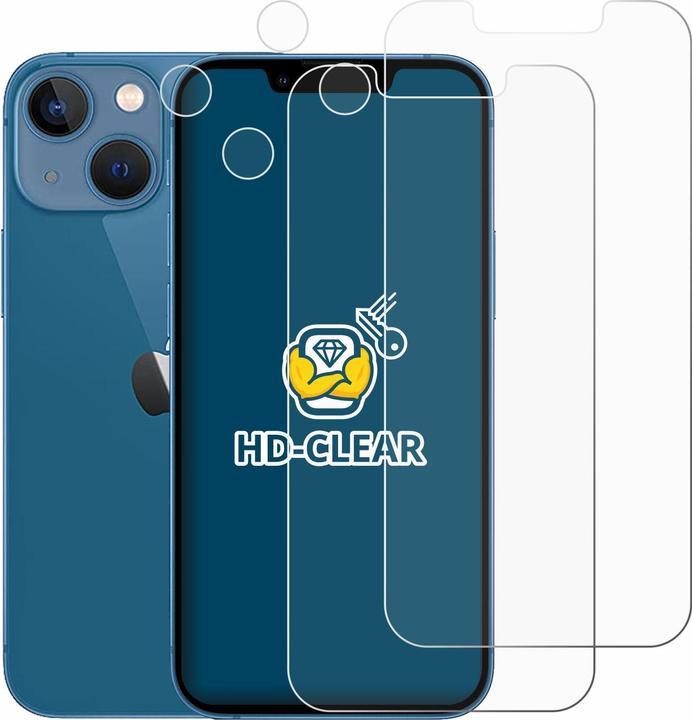 Actual product image BROTECT Screen Protector Clear (2 Piece, Apple iPhone 13 mini)