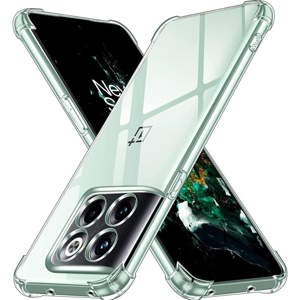 Screenguard OnePlus 10T Hülle Crystal Soft Airbag Bumper (OnePlus 10T), Smartphone Hülle, Transparent