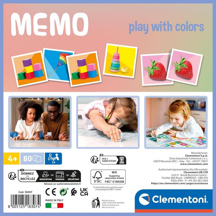 Produktbild Clementoni Memo-Farben (Deutsch)