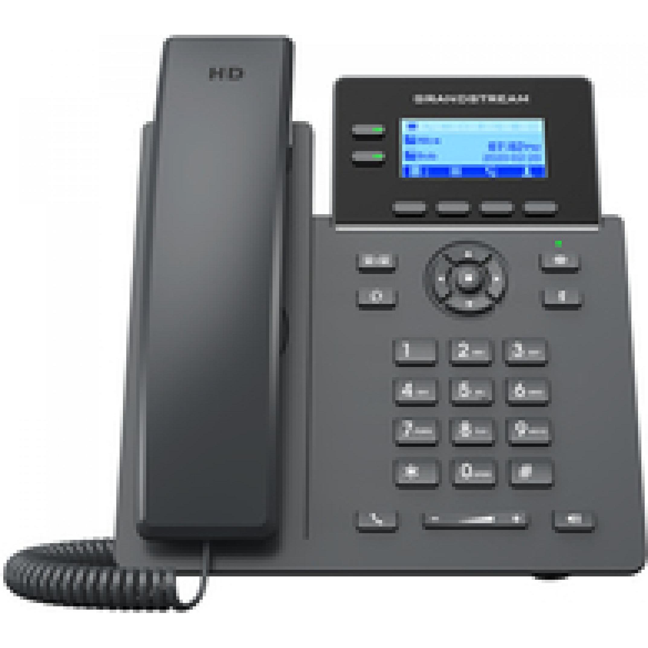 Grandstream GRP2602G IP phone Black 2 lines LCD Wi-Fi, Telefon, Schwarz
