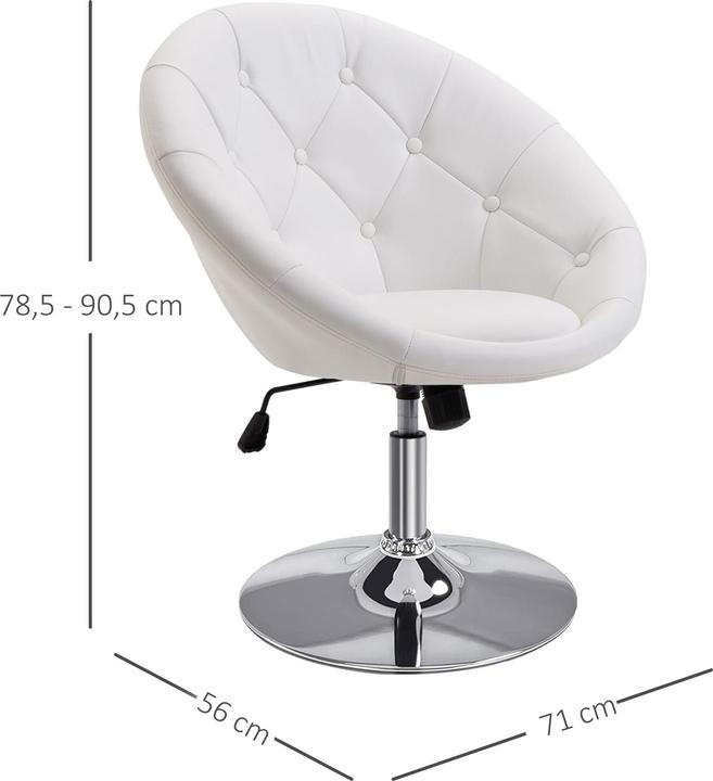 Actual product image Homcom Work stool (42 - 54 cm)