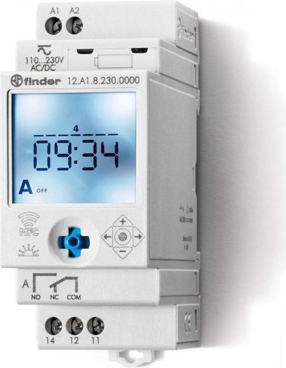 Produktbild Finder Zeitschaltuhr 1 Wechsler, 16A 12.A1.8.230.0000