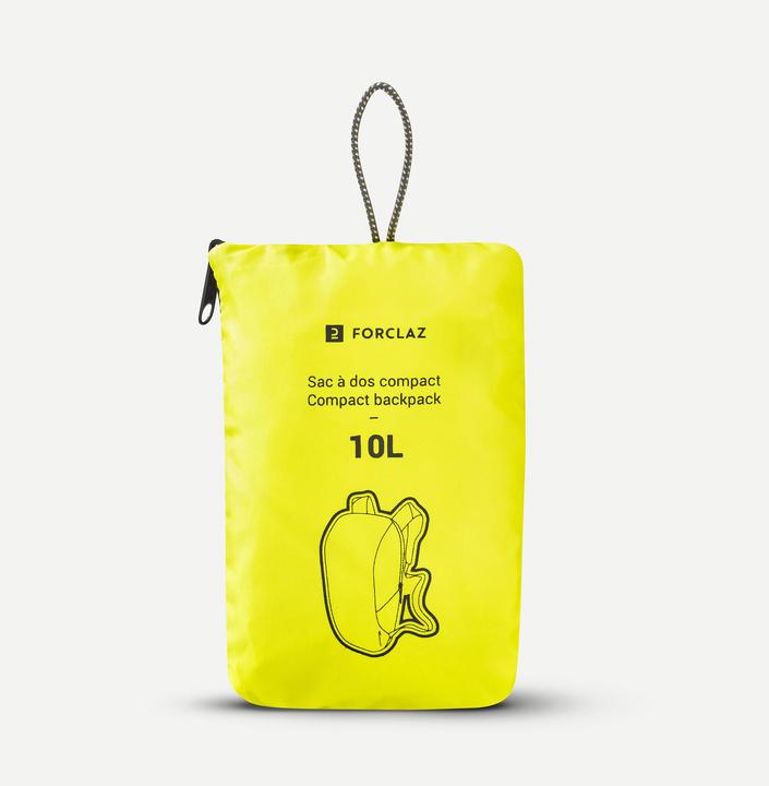 Produktbild Forclaz Rucksack faltbar 10 Liter Polyester (10 l)