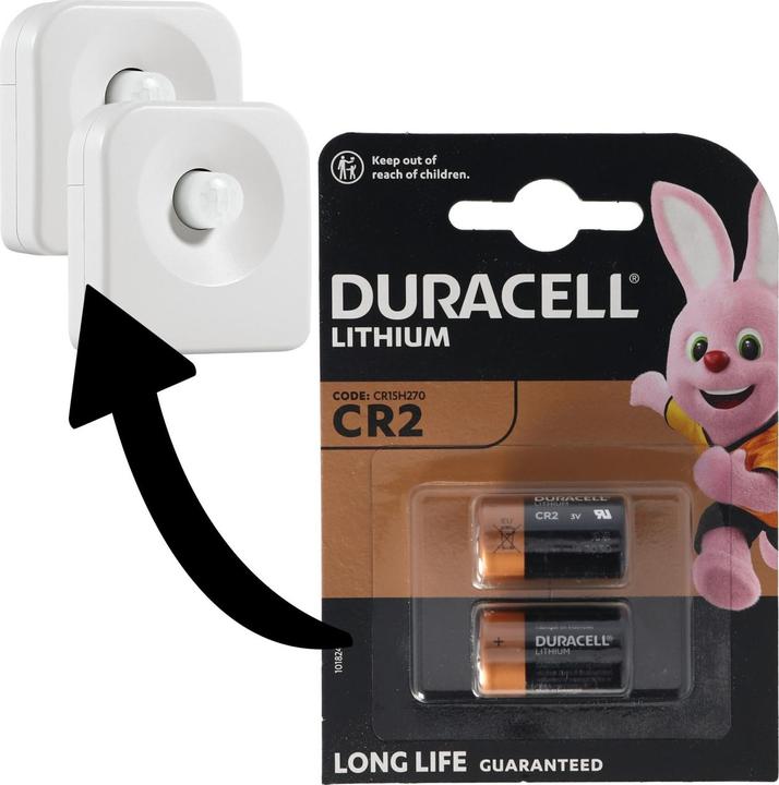 Actual product image AccuCell Batteries for 2 Osram Lightify Motion Sensor (2 pcs., Device specific)
