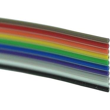 Aquatuning Flachbandkabel AWG28 10-pol. 3m (3 m, Flachbandkabel), Schnittstellenkabel