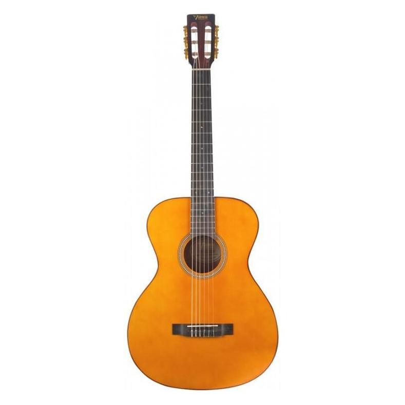Indoba Valencia 430 Nylon 4/4 Konzertgitarre (Konzertgitarre, Fichte, Mahagoni, Nylon, Palisander), Gitarre, Braun