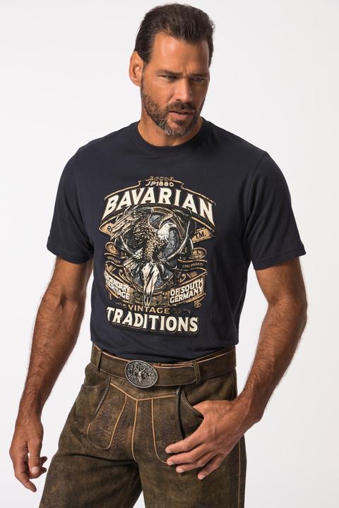 Produktbild JP1880 T-Shirt, Halbarm, Trachten-Print, Rundhals (4XL)