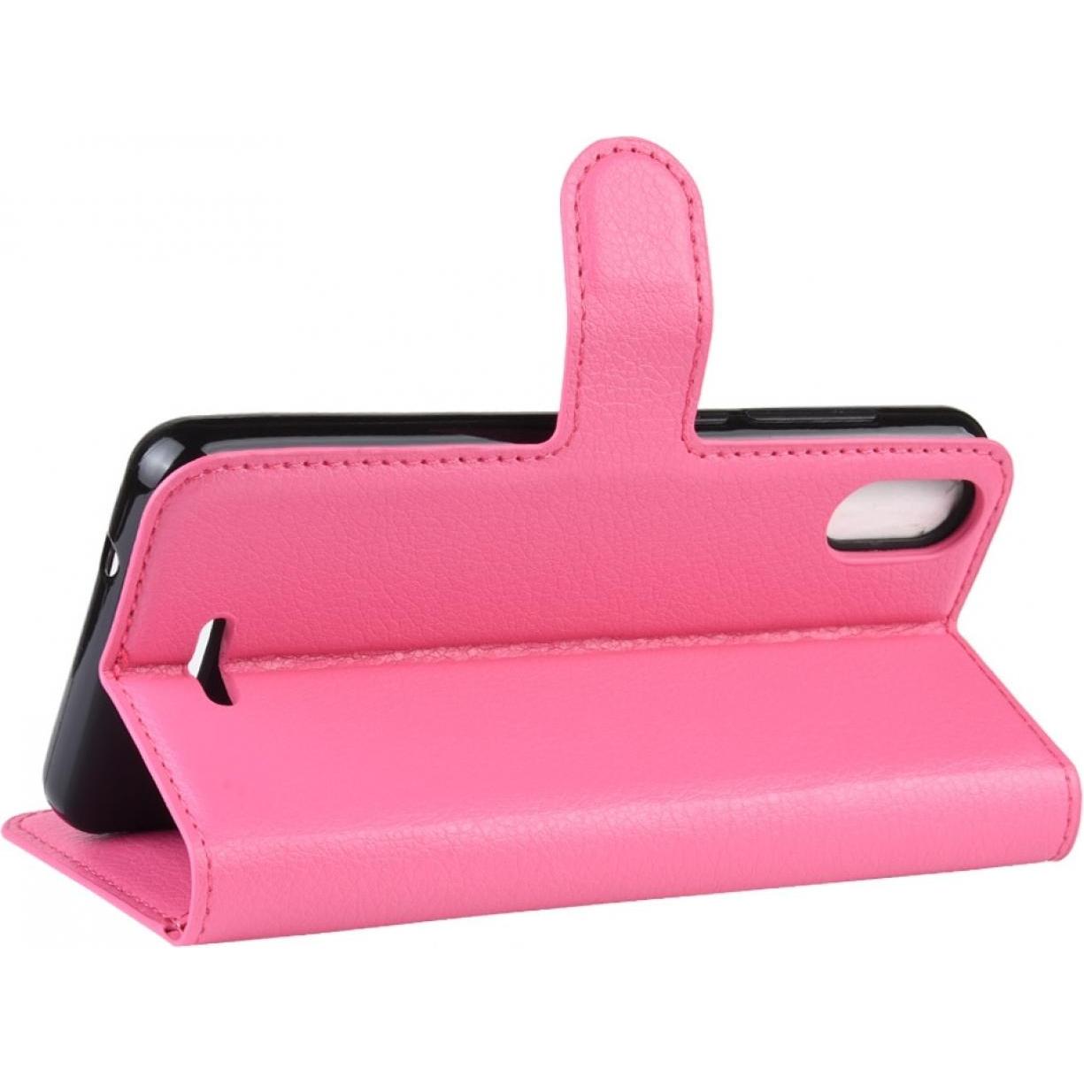 Thumbnail - Screenguard Wiko Y80 Leather Guard Lederhülle (Wiko Y80), Smartphone Hülle, Pink