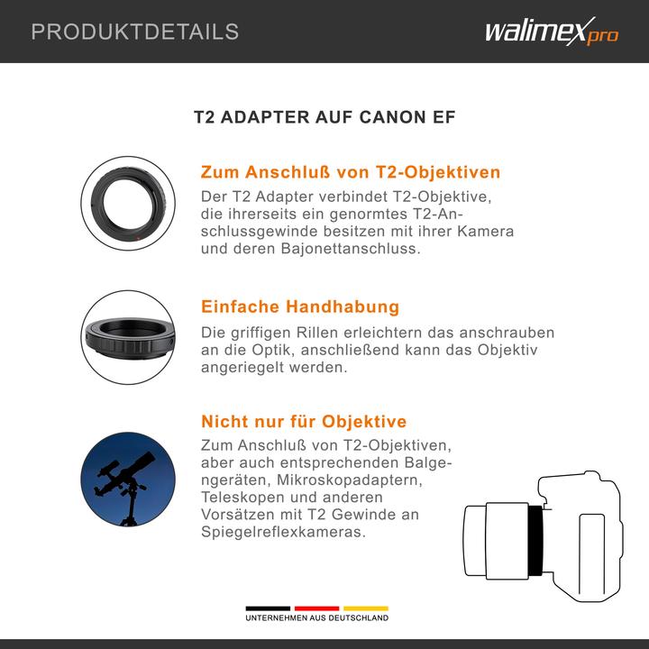 Actual product image Kipon Adapter T2 lens to Pentax K camera