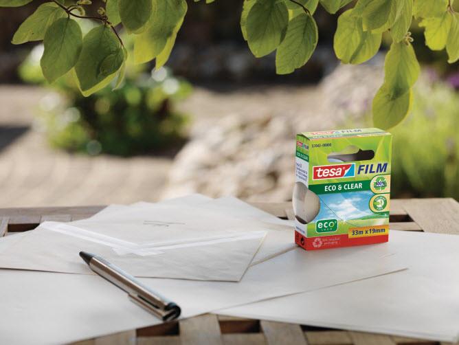 Produktbild tesa 8x tesafilm ECO & CLEAR, lösungsmittelfrei und alterungsbeständig (19 mm)