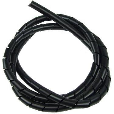 Aquatuning, Kabelschutz + Kabelführung, Spiralschlauch 6.0mm schwarz (Kabelspiralschlauch)