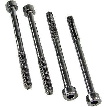 Aquatuning Schraube DIN 912 M4 x 50 Innensechskant (4xStück) black nickel, PC Komponenten Werkzeug