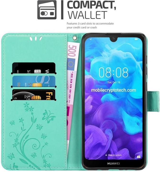 Produktbild Cadorabo Flower Book Cover (Huawei Y6 Pro)