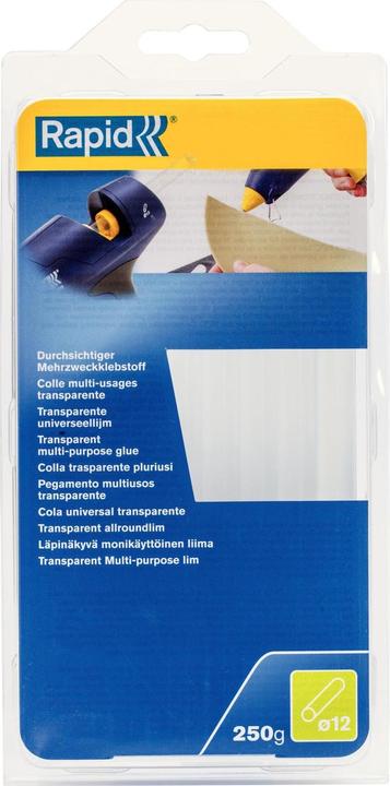 Rapid Universal transparent glue sticks Ø12x190mm 14 pieces