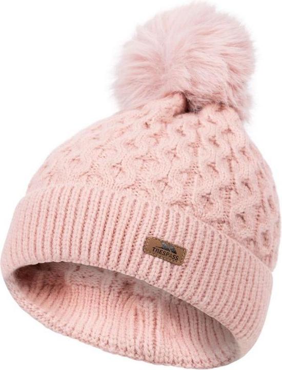 Actual product image Trespass Womens/Ladies Freja Pom Pom Beanie (One size)