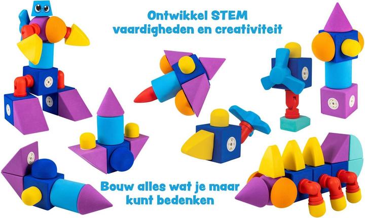 Produktbild Blockaroo Magnetschaumblöcke Roboterbox