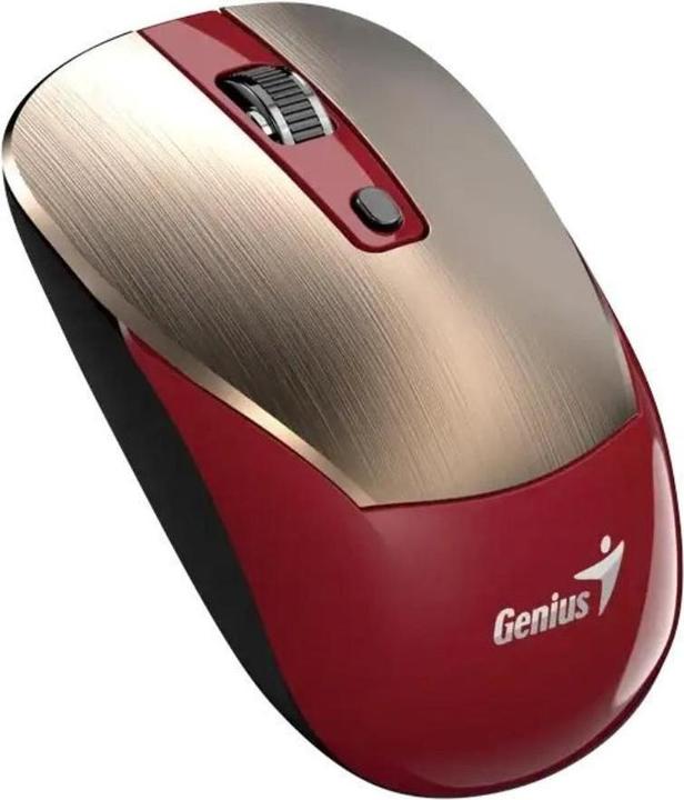 Productafbeelding Genius NX-7125 goud-rood / Optische draadloze muis / 1200 dpi / Copilot / 4 knoppen (Draadloze)
