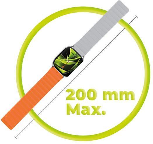 Immagine prodotto Mobile Origin Magnetic Watch Strap II orange/grey - Apple Watch 49mm/46mm/45mm/44mm