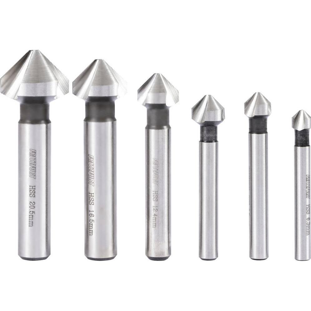 Fritzfurt, Punta da trapano, 3201-3206 Kegelsenker-Set 6teilig 6.3 mm, 8.3 mm, 10.4 mm, 12.4 mm, 1 (10,4 mm, 12,4 mm, 16,5 mm, 20,5 mm, 6,3 mm, 8,3 mm