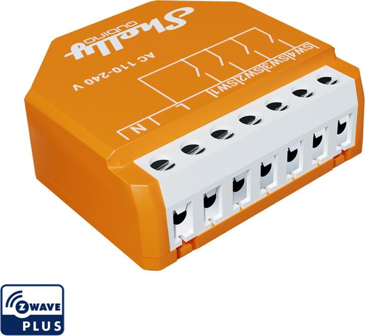 Produktbild Shelly Qubino Wave i4 (Schaltaktor)