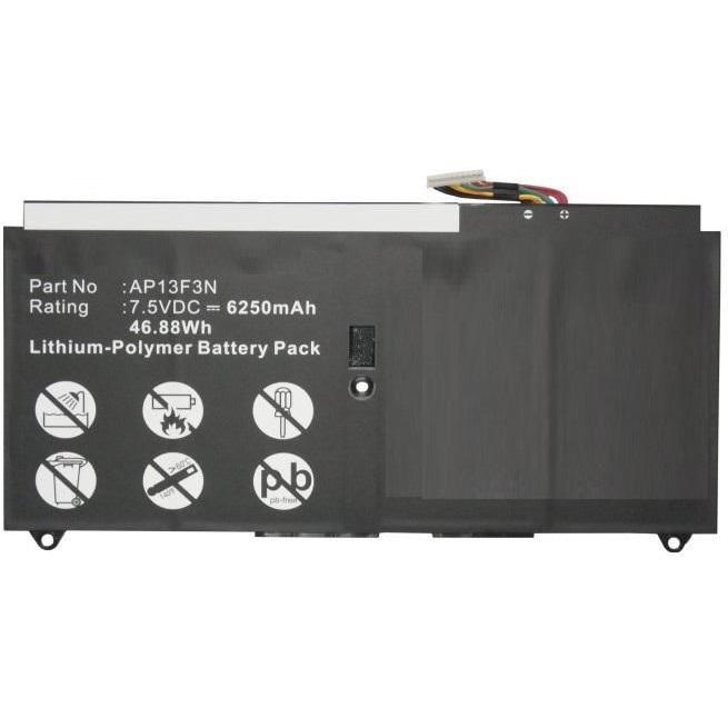 Thumbnail - CoreParts MBXAC-BA0066 Notebook-Ersatzteil Akku (1 Zellen, 6250 mAh), Notebook Akku, Schwarz