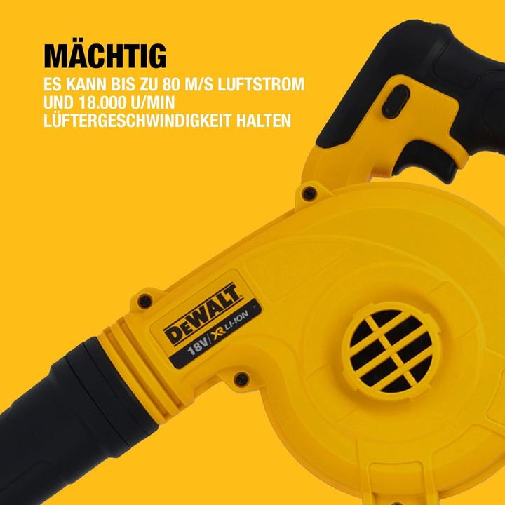 Productafbeelding DeWalt DCV100-XJ (Oplaadbare batterij, Bladblazer)