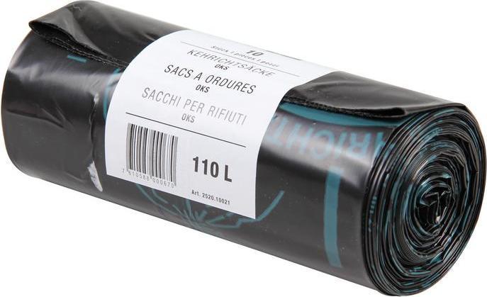 Produktbild Venardo Kehrichtsack 110L/schwarz OKS (10x, 110 l)
