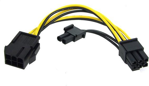 Produktbild Aquatuning Stromverlängerung 6pol auf 8pin PCIe GPU