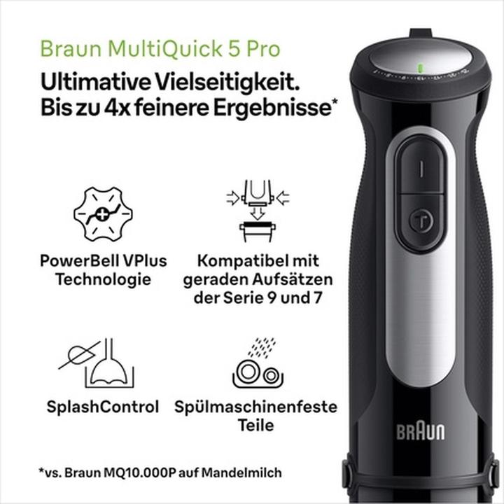 Image du produit Braun MultiQuick 5 Pro MQ55755M, Mixeur plongeant avec 25 niveaux de vitesse