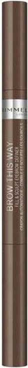Actual product image Rimmel London Brow This Way Fill & Sculpt (Soft Black)