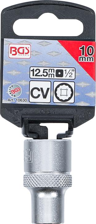 Produktbild BGS Steckschlüssel-Einsatz Zwölfkant Antrieb Innenvierkant 12,5 mm (1/2") SW 10 mm (10 mm)