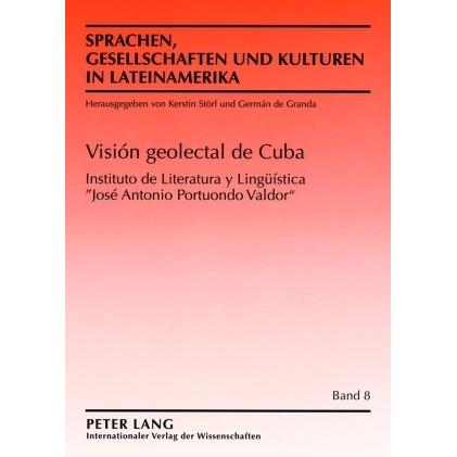 Visión geolectal de Cuba, Fachbücher von Sergio Valdés Bernal