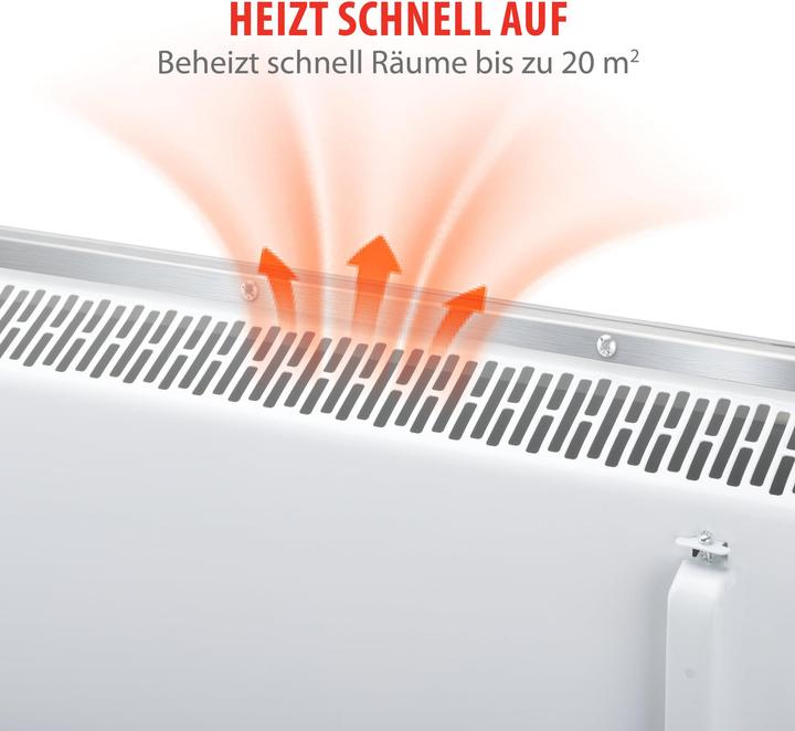 Actual product image Alpina Glass panel heater 230V 2000W (2000 W)