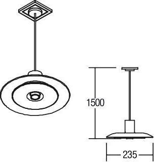 Actual product image Brumberg LED pendant light (480 lm)